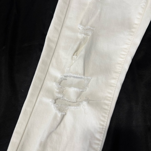 White Ripped Jeans - Picture 3 of 5